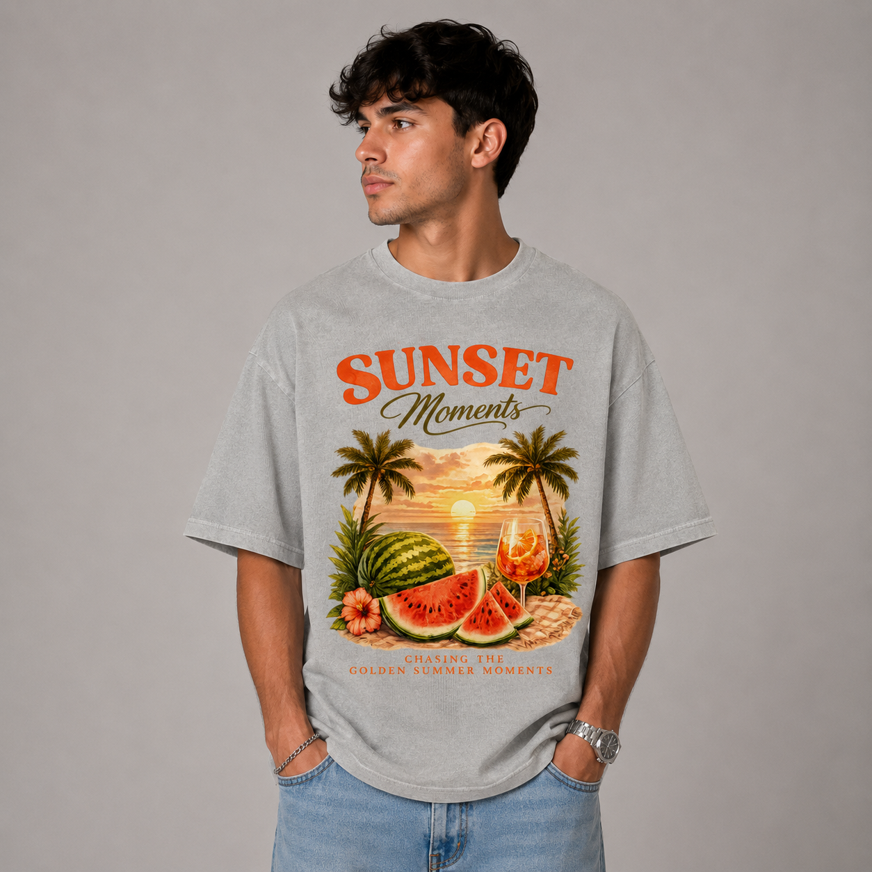 Sunset Moments - Oversized Shirt