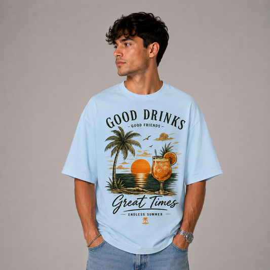 GOOD DRINKS - Oversized Shirt