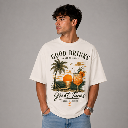 GOOD DRINKS - Oversized Shirt