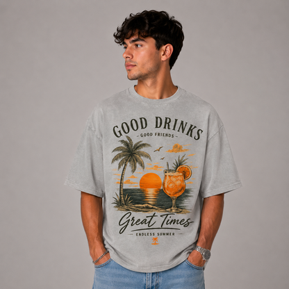 GOOD DRINKS - Oversized Shirt