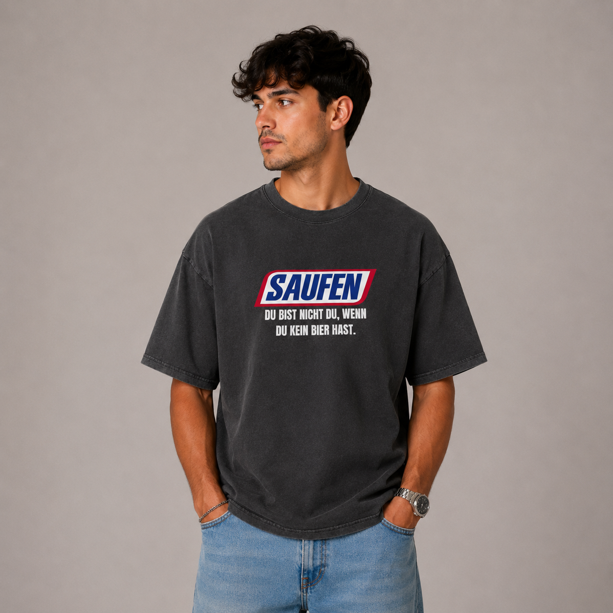 SAUFEN - Oversized Shirt