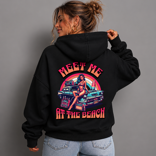 Meet Me At The Beach - Oversized Hoodie