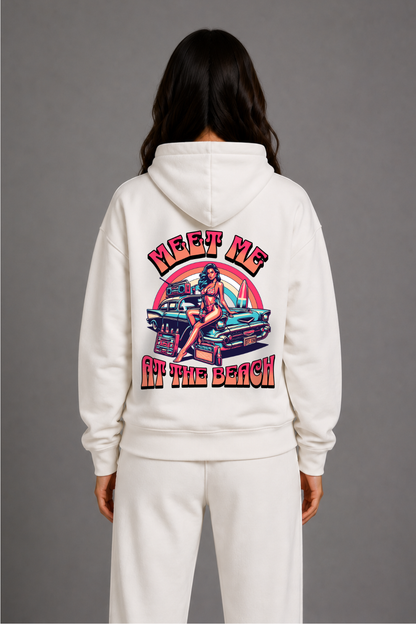 Meet Me At The Beach - Oversized Hoodie