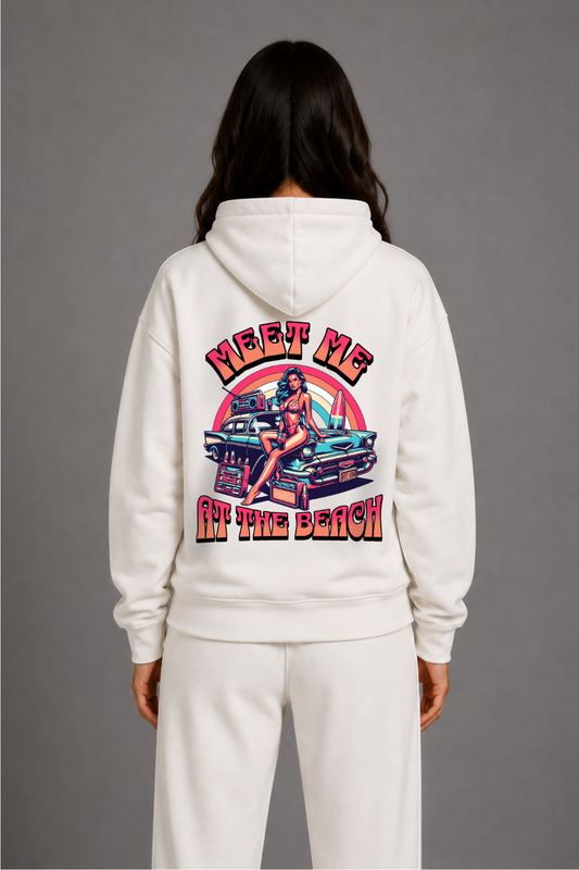 Meet Me At The Beach - Oversized Hoodie