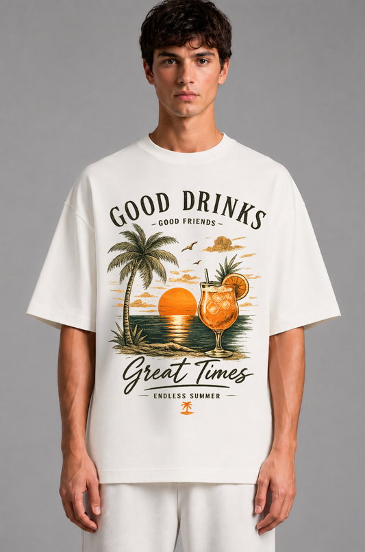 GOOD DRINKS - Oversized Shirt