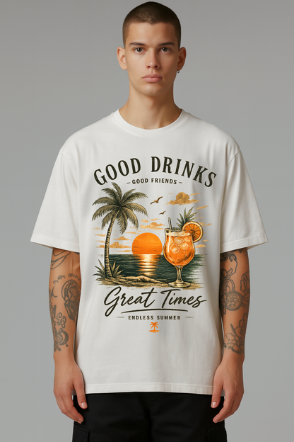 GOOD DRINKS - Oversized Shirt